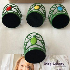Temp-tations Holiday Candle Holders 4-pack